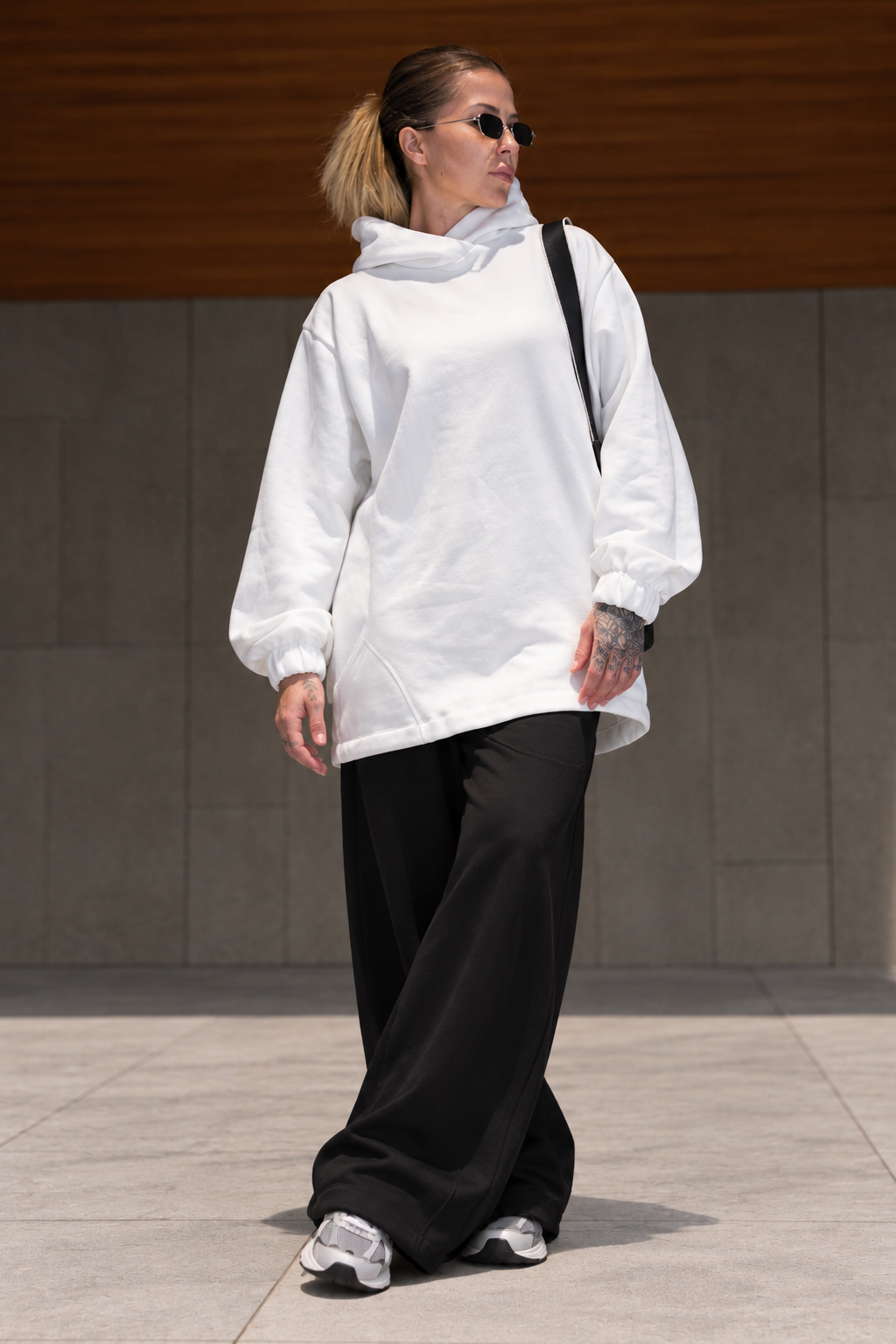 Canguru Longo Moletom Off White