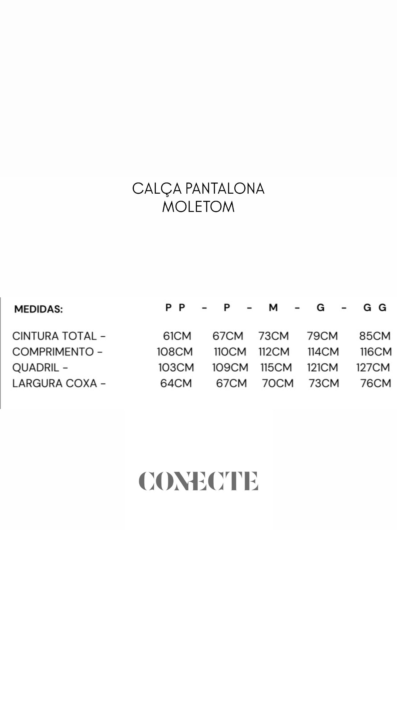 Calça Pantalona Moletom Cinza