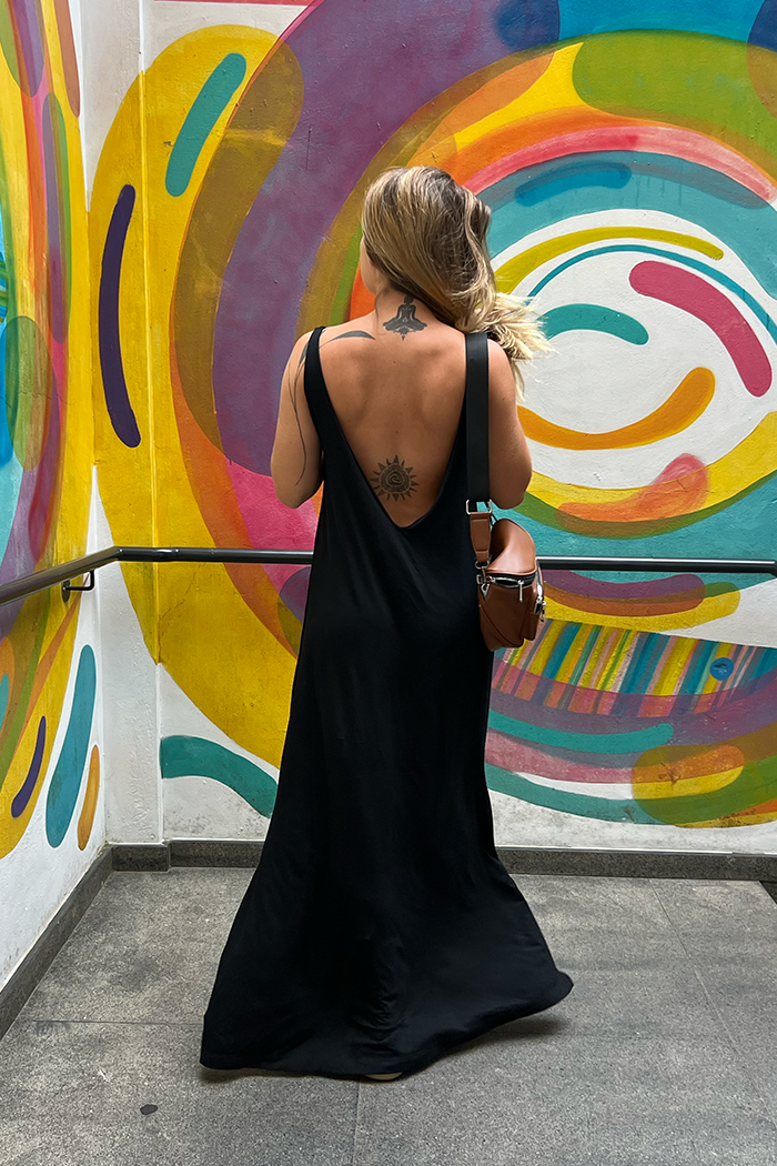 Vestido Amplo Preto