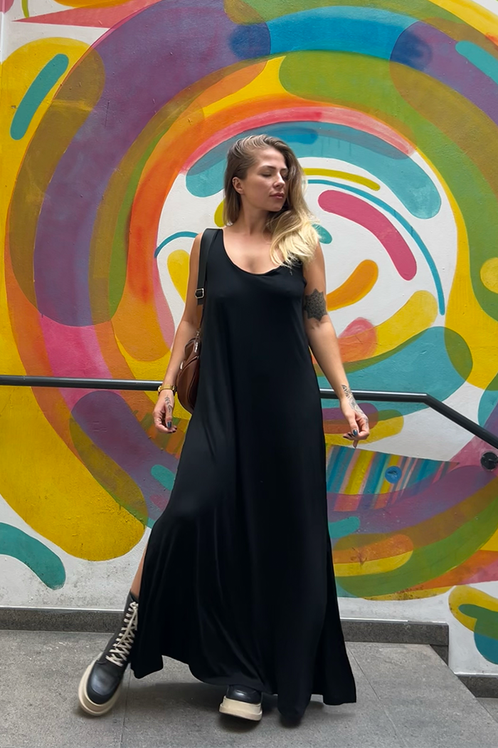 Vestido Amplo Preto