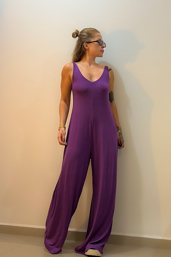 Macacão Amplo Roxo