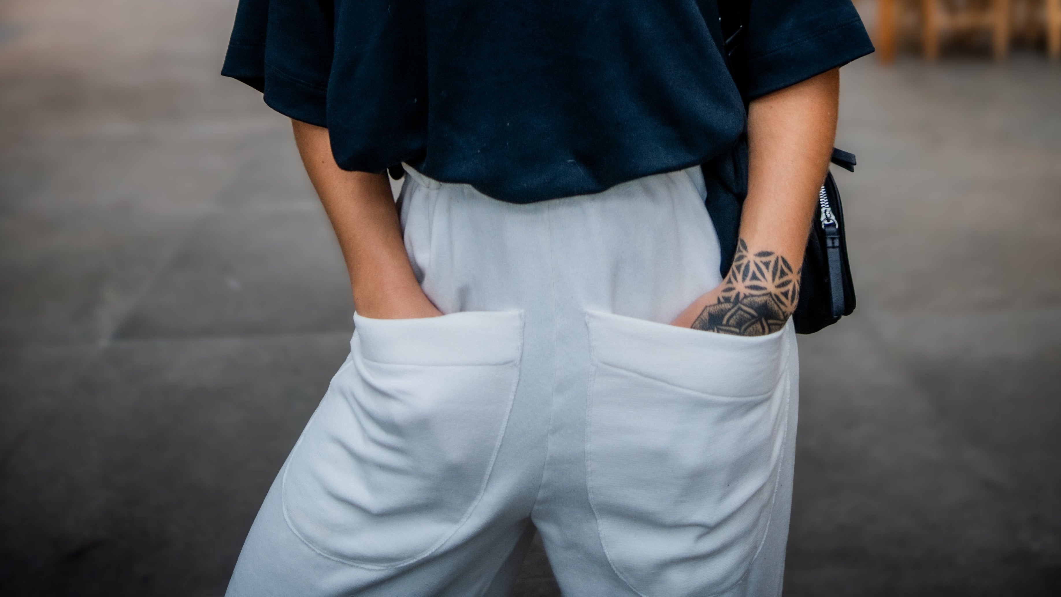 Calça Bolso Frontal Offwhite