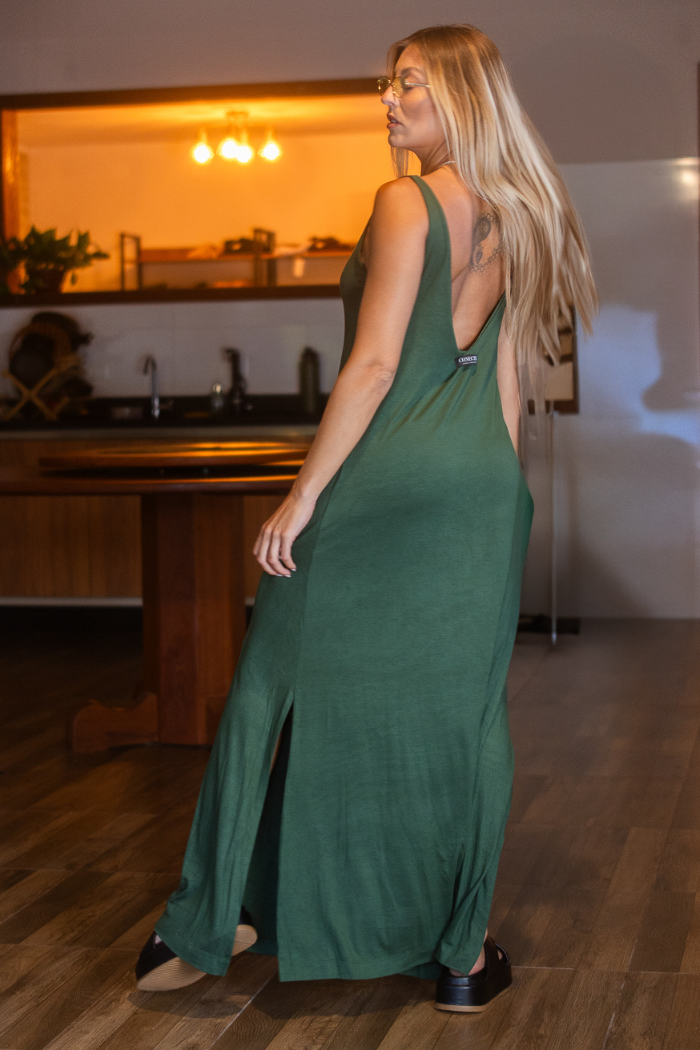 Vestido Amplo Militar