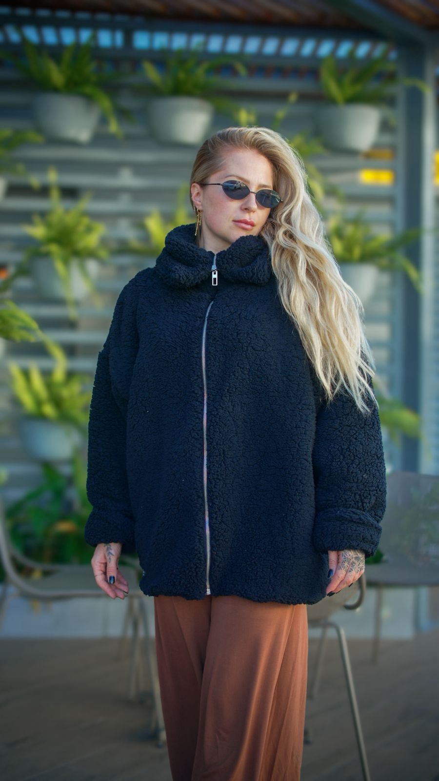 Casaco Sherpa Preto