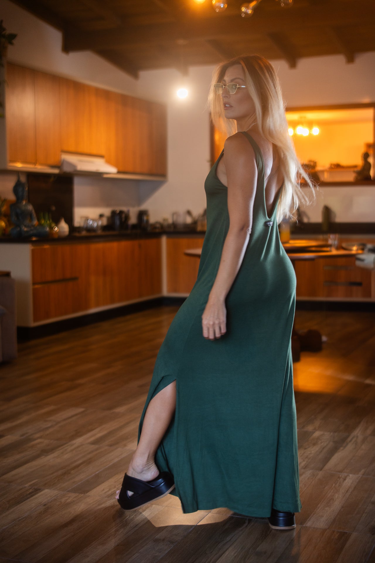 Vestido Amplo Militar