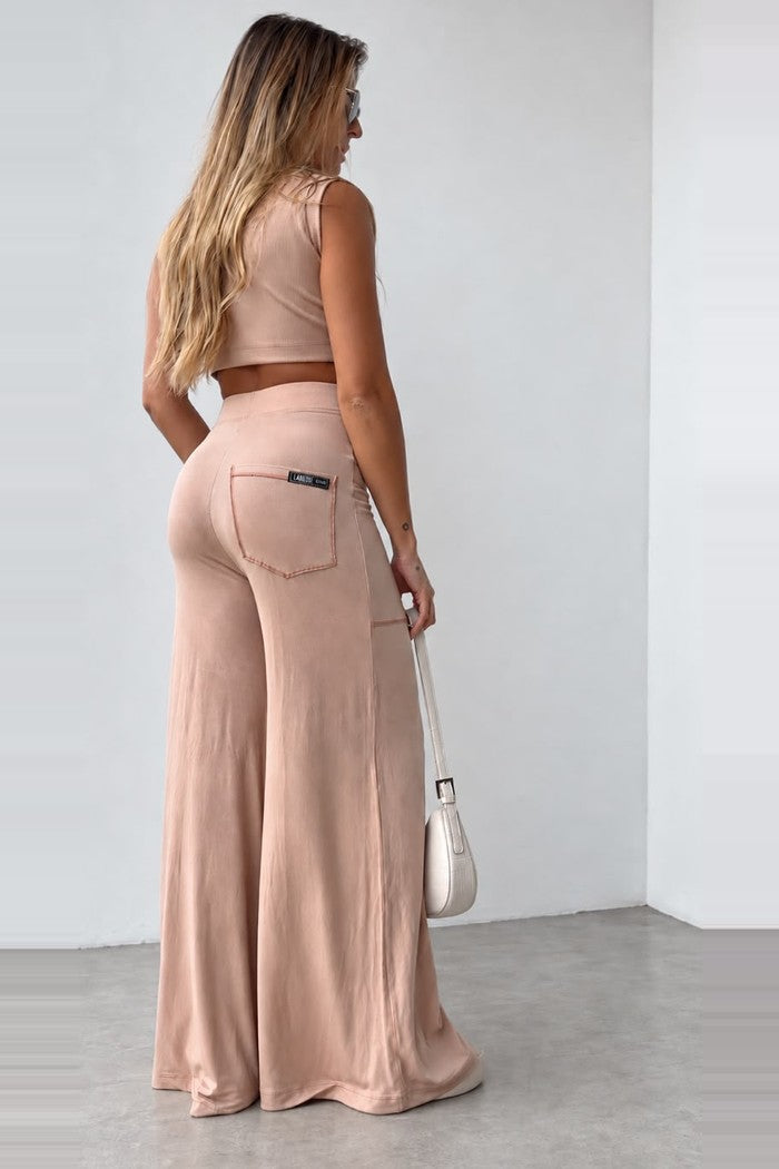 Calça Pantalona Nude