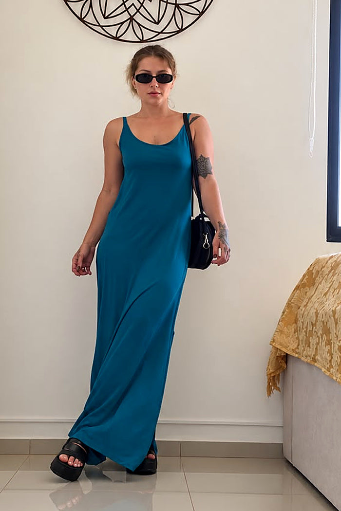 Vestido Amplo Azul