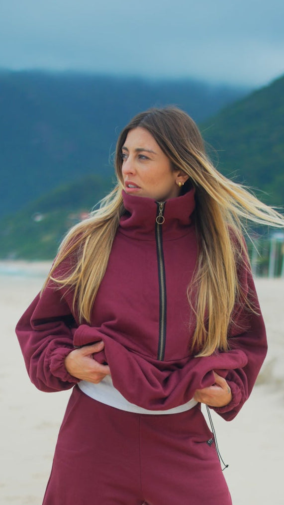 Moletom Cozy Marsala