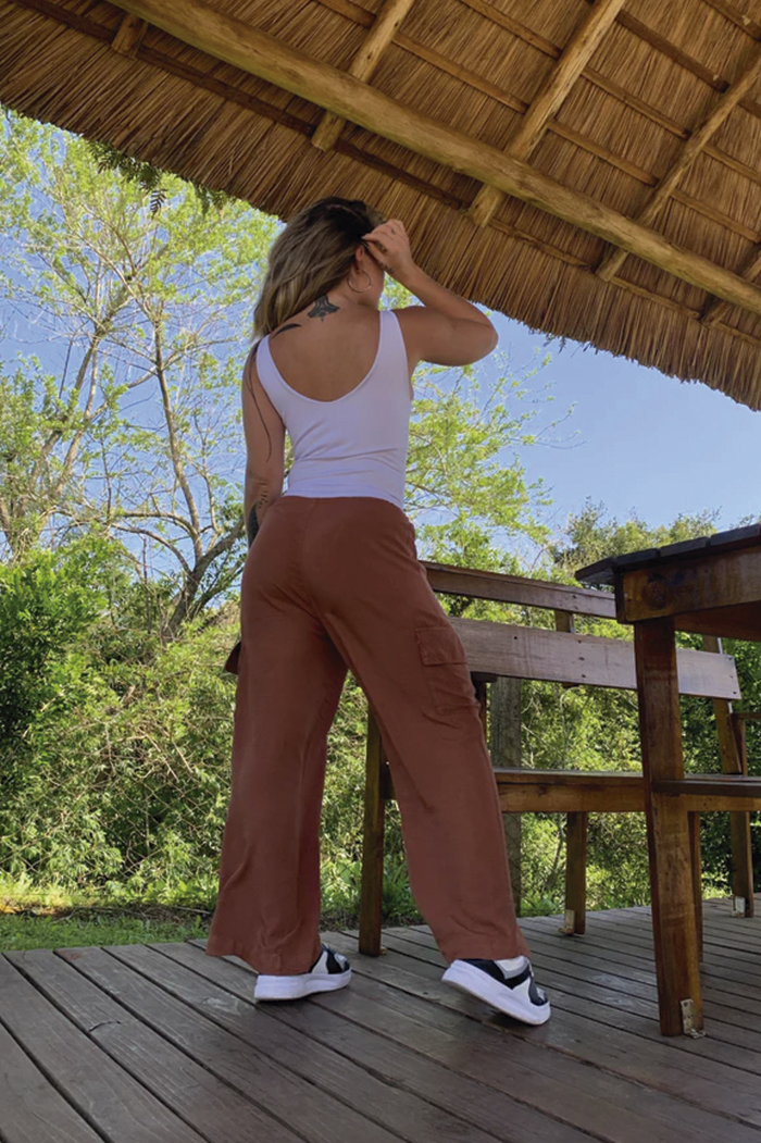 Conjunto Calça Cargo + Body