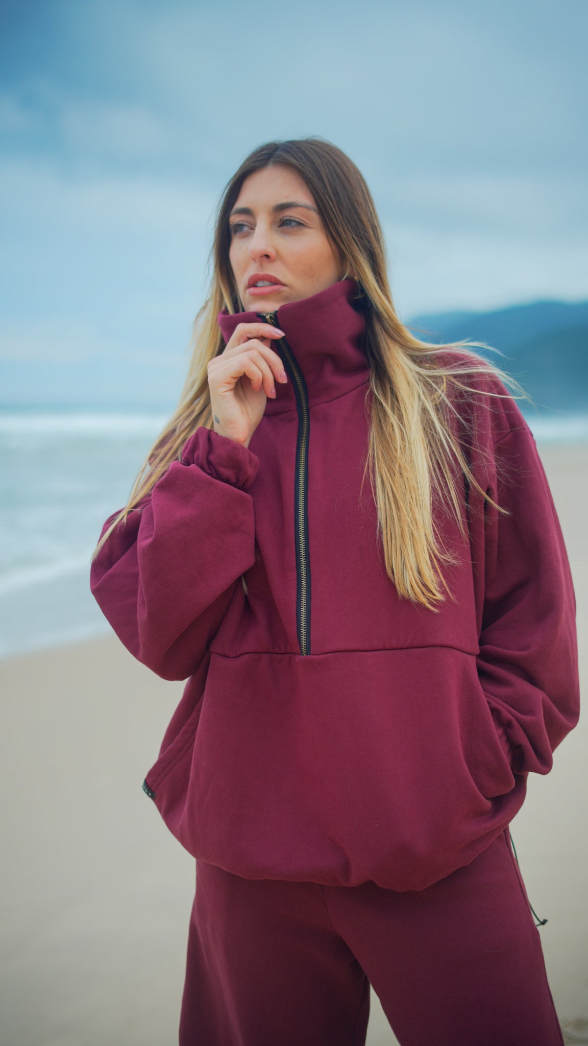 Moletom Cozy Marsala