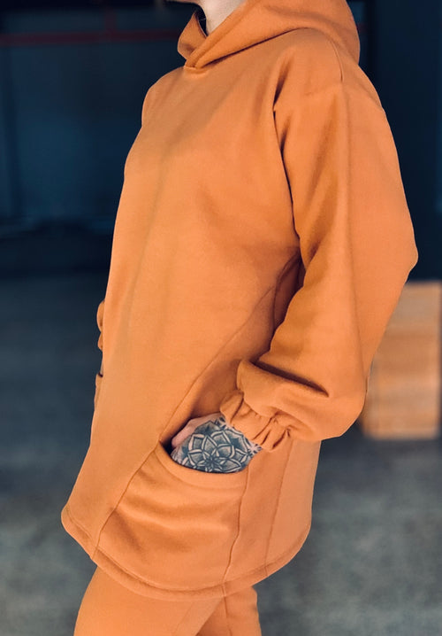 Conjunto Canguru Longo Moletom Telha