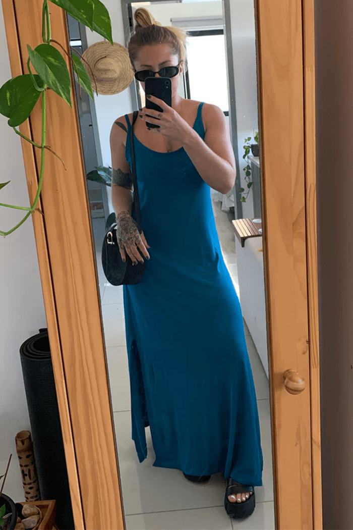 Vestido Amplo Azul