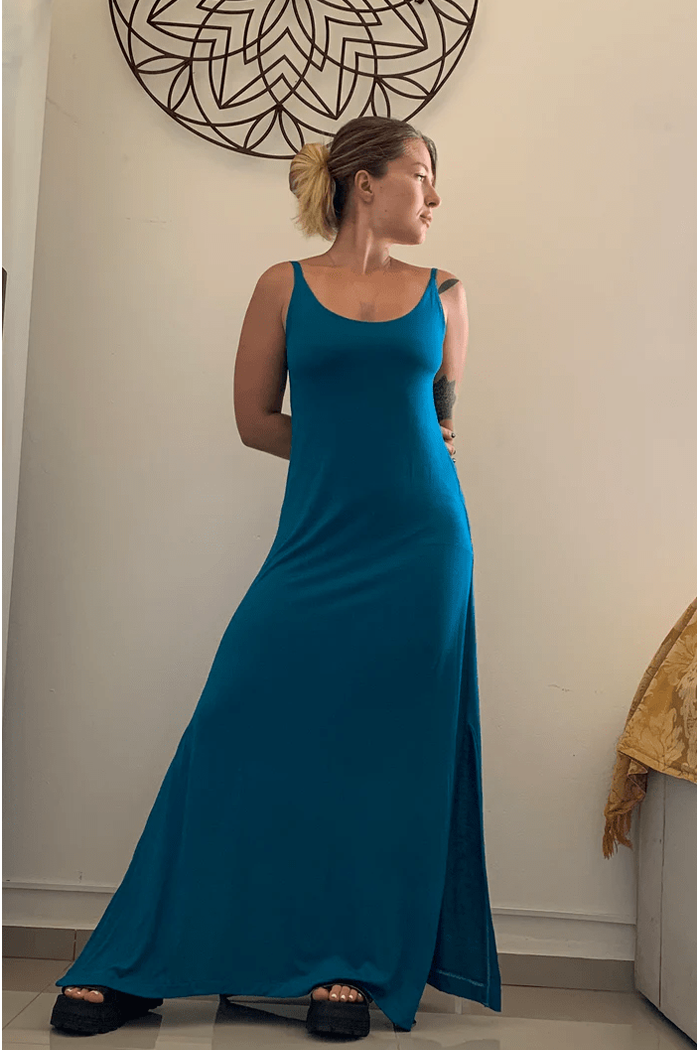 Vestido Amplo Azul