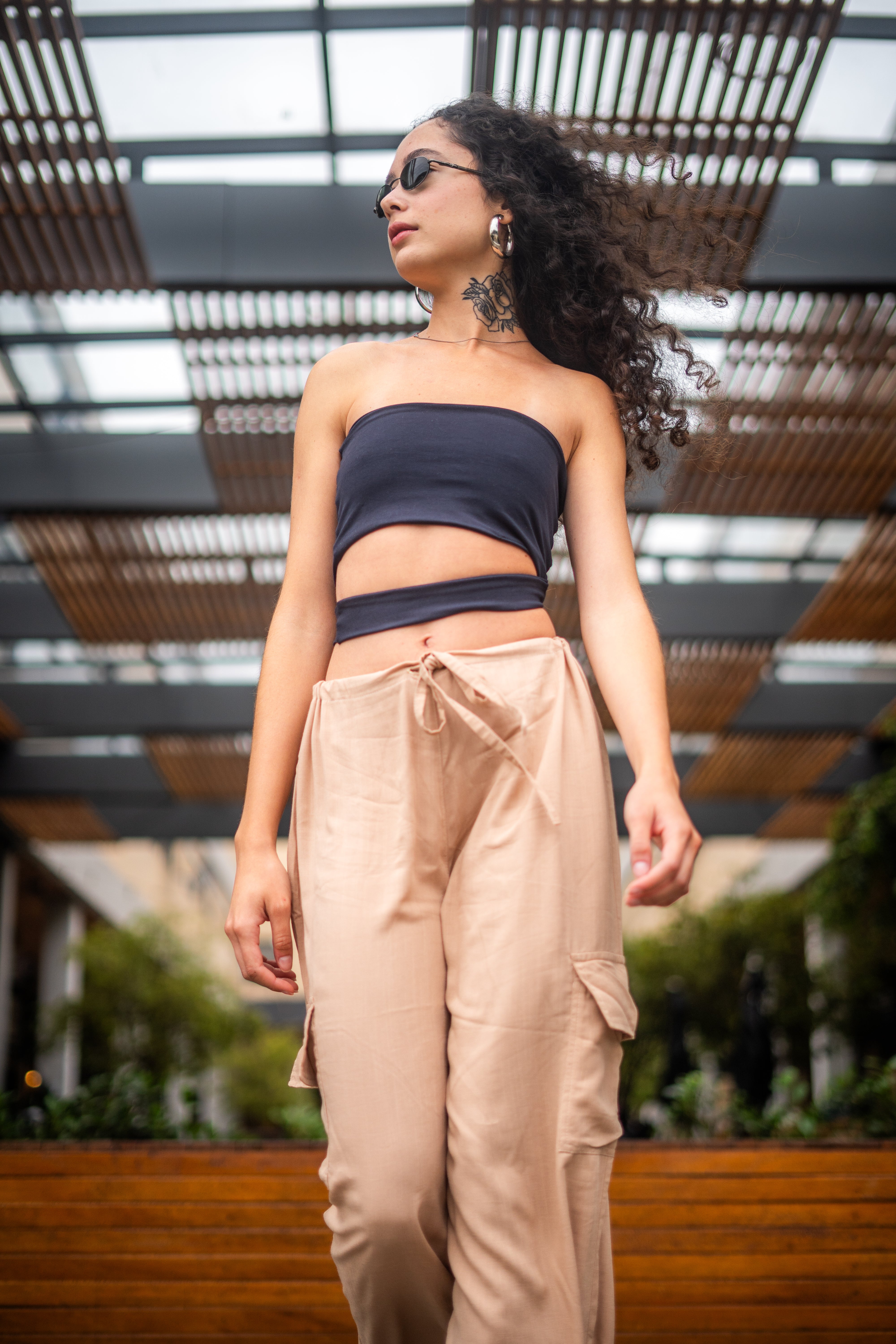 Calça Cargo Areia Feminino