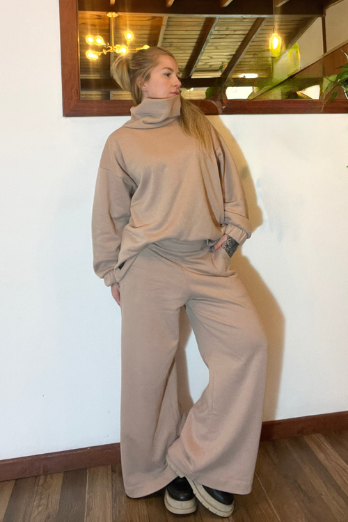 Calça Moletom Pantalona Nude