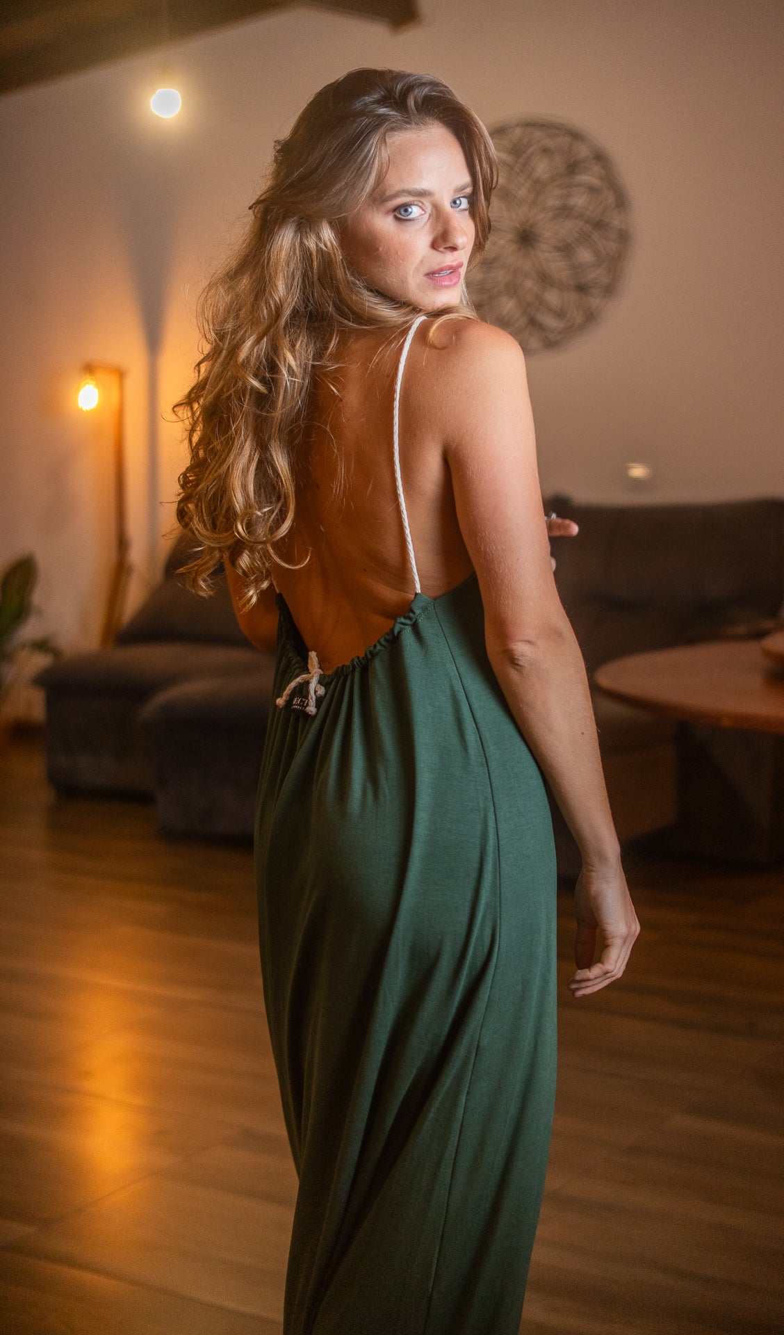 Vestido Frente Única Longo Militar