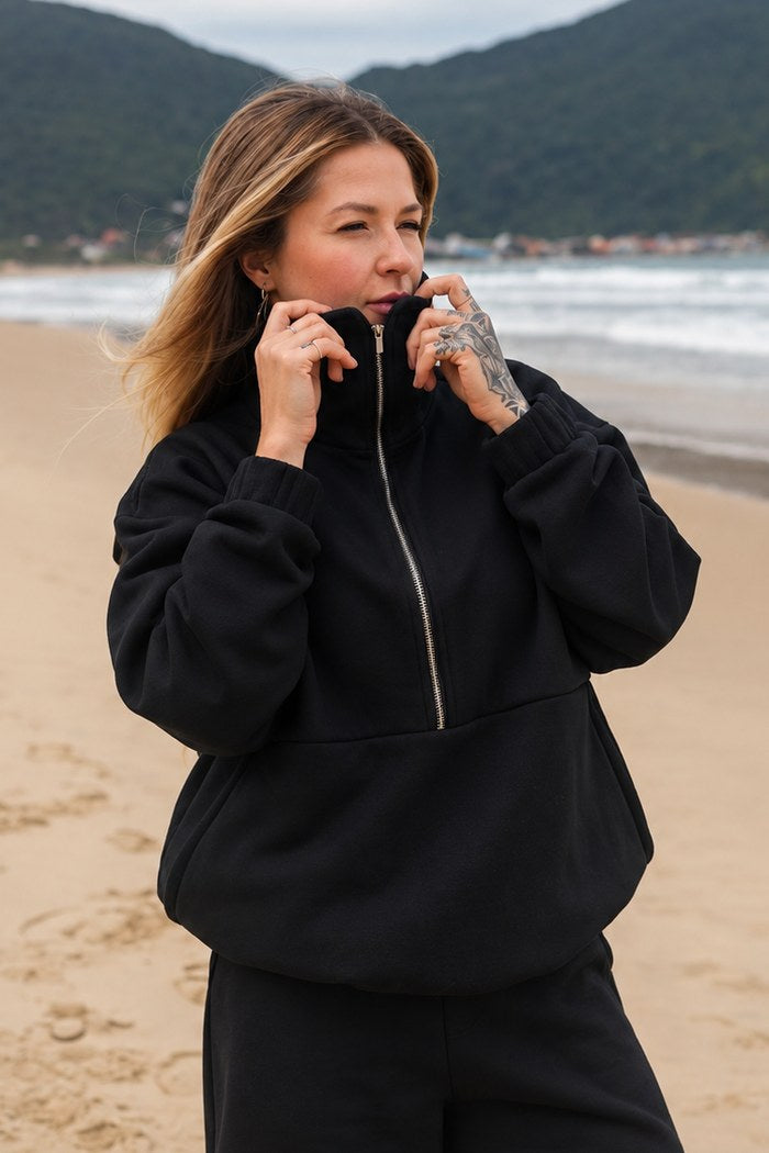 Moletom Cozy Preto